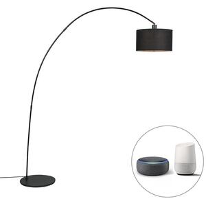 Pametna moderna lučna svjetiljka crna uklj. WiFi G95 - Vinossa