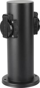 Brilagi - Vanjski stup s utičnicama PILLAR 2U SCHUKO 230V IP44 crna