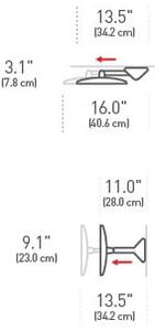 Zidno/kozmetičko ogledalo s osvjetljenjem/povećavajuće (5x) ø 20 cm Sensor – simplehuman