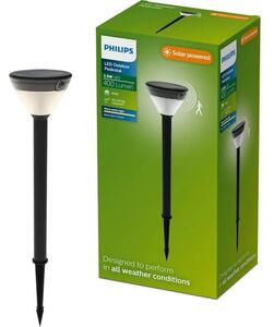 Kyna VANJSKA VRTNA SOLARNA LED SVJETILJKA SA SENZOROM 2700K CRNA 8721103105615