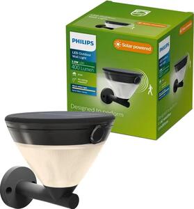 Kyna VANJSKA SOLARNA ZIDNA LED SVJETILJKA SA SENZOROM 2700K CRNA 8721103105592