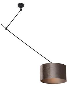 Visilica Crna s Baršunastim Sjenilom Taupe 35cm - Blitz