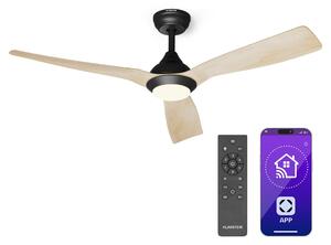 Klarstein Fiji Flow 2 u 1 Smart, stropni ventilator, Ø 152 cm, LED svjetlo, daljinski upravljač, upravljanje putem aplikacije, 2 smjera rada