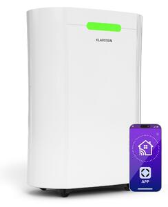 Klarstein AeroDry Smart 12 odvlaživač zraka, 12 L/dan, 30 m², senzor vlage, kontrola pomoću aplikacije, 135 m³/h