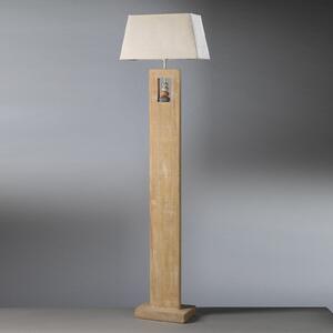 ONLI Podna lampa Miriel, visina 170 cm, tekstil, drvo, Bež, Dnevni boravak/blagovaonica, Tkanina / tekstil