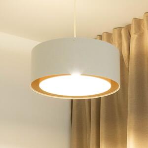 Maco Design Boho viseća svjetiljka, krem/bež, Ø 50 cm, visina 20 juta, prigušiva, Bež, Dnevni boravak/blagovaonica, Tkanina / tekstil