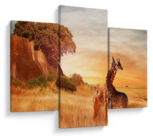 Slika - Žirafe u Africi (90x60 cm)