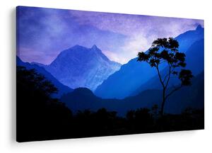 Slika - Noćno nebo u Nepalu (90x60 cm)