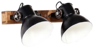 VidaXL Industrijska zidna svjetiljka crna 45 x 25 cm E27