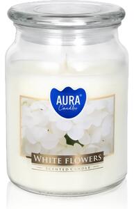 BISPOL Premium Line White Flowers mirisna svijeća 500 g
