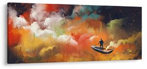 Slika - Čovjek koji plovi svemirom (120x50 cm)