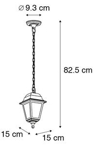 Klasična vanjska viseća svjetiljka crna IP44 - Capital