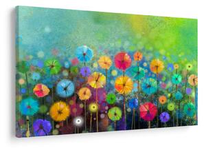 Slika - Apstraktno cvijeće (90x60 cm)