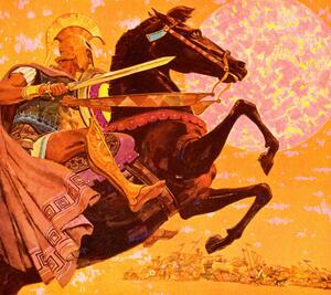 Ilustracija Roman Soldier on Horseback, CSA-Printstock