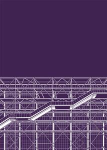 Ilustracija Centre Pompidou, zaglono