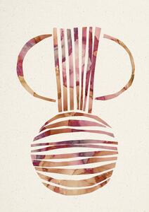 Ilustracija Retro Vase, Lola Lilaxlola, (30 x 40 cm)