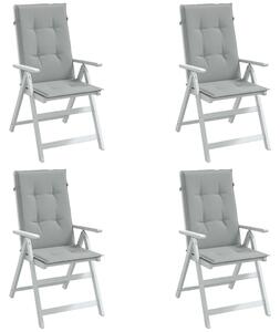 VidaXL Jastuci za stolice 4 kom svjetlosivi 120 x 50 x 4 cm od tkanine