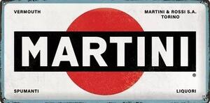 Metalni znak Martini Logo White