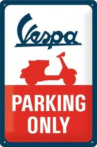 Metalni znak Vespa Parking Only, (20 x 30 cm)