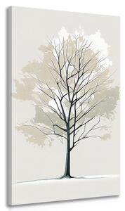 Slika stablo u minimalističkom dizajnu