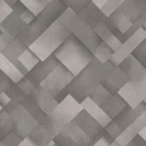 Siva geometrijska periva tapeta od flisa 235807 | Ljepilo besplatno