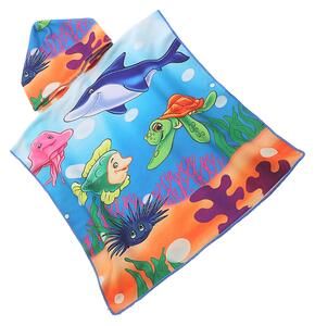 Dječje pončo SEA WORLD šareno Dimenzije: 60 x 120 cm