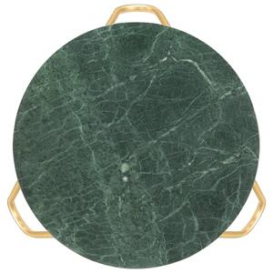 VidaXL Stolić za kavu zeleni 65x65x42 cm pravi kamen mramorne teksture