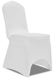 VidaXL Rastezljive navlake za stolice 100 kom bijele