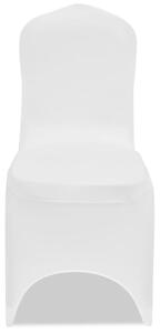 VidaXL Rastezljive navlake za stolice 100 kom bijele