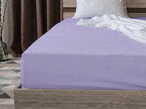 Jersey plahta s likrom ljubičasta 180 x 200 cm