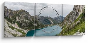 Slika jezera u planinama (sa satom) (90x30 cm)