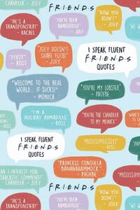 Umjetnički plakat Friends - Famous quotes, (26.7 x 40 cm)