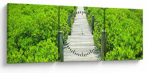 Slika - drvena staza (sa satom) (90x30 cm)