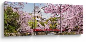Slika japanske trešnje (sa satom) (90x30 cm)