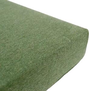Donja plahta Jersey Melange - Zelena - 90x200 cm