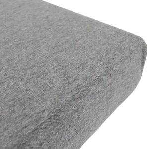 Donja plahta Jersey Melange - Siva - 160x200 cm