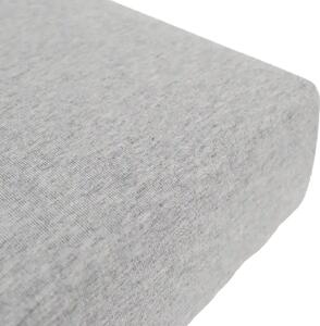 Donja plahta Jersey Melange - Svijetlo siva - 160x200 cm