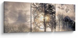 Slika drveta u magli (sa satom) (90x30 cm)