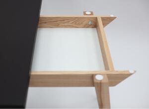 Blagovaonski stol na razvlačenje s bijelom pločom 65x90 cm Envelope - Ragaba