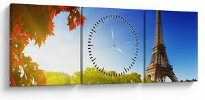 Slika - jesen u Parizu (sa satom) (90x30 cm)