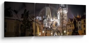 Slika osvijetljene Prašne brane (sa satom) (90x30 cm)