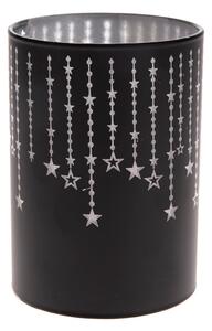 Crni ukras s LED svjetlom Dakls, visina 10 cm