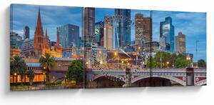 Slika grada Melbournea (sa satom) (90x30 cm)