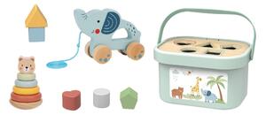 Tooky Toy drvena kutija za igru 3u1 TJ011