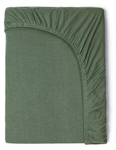 Zelena dječja pamučna elastična plahta Good Morning, 70 x 140/150 cm