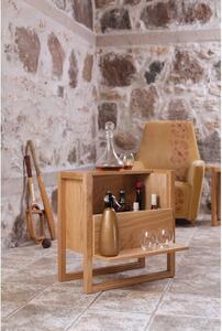 Ormarić za vina od hrastovine u prirodnoj boji 59x60 cm NewEst - Woodman