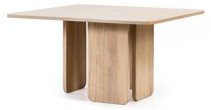Blagovaonski stol s jasenovim furnirom Teulat Arq, 137 x 137 cm