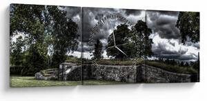 Slika oblačnog neba (sa satom) (90x30 cm)