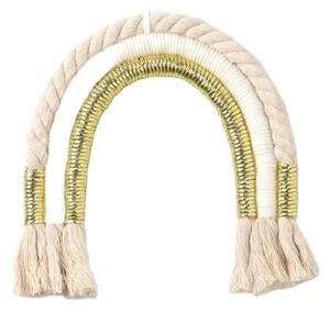 Makrame ukras – duga, 25×30 cm