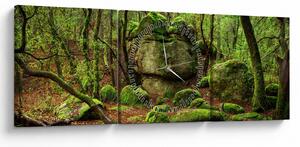 Slika čarobne šume (sa satom) (90x30 cm)